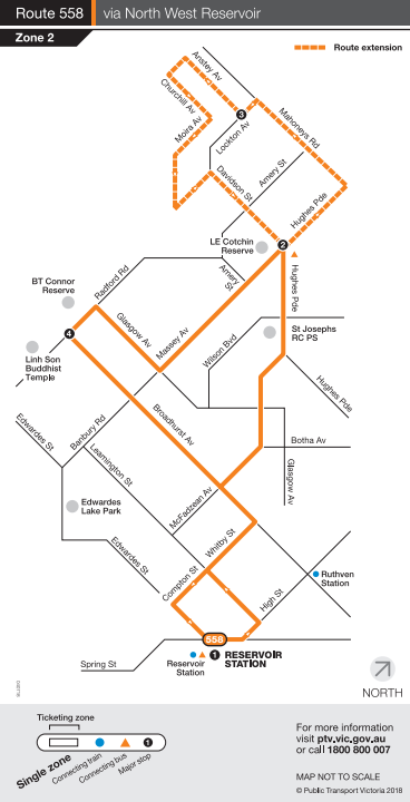 Your evening departs from port of airlie at 6pm and returns at 8pm. Melbourne On Transit Timetable Tuesday 5 Bus Route 558
