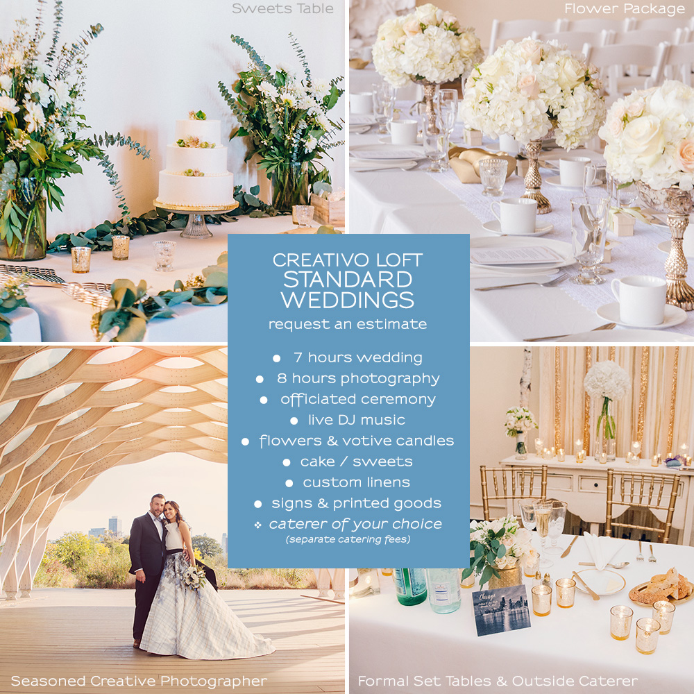 Hosting beautiful weddings with up to 70 guests, and romantic . Chicago Small Wedding Packages Small Weddings Chicago