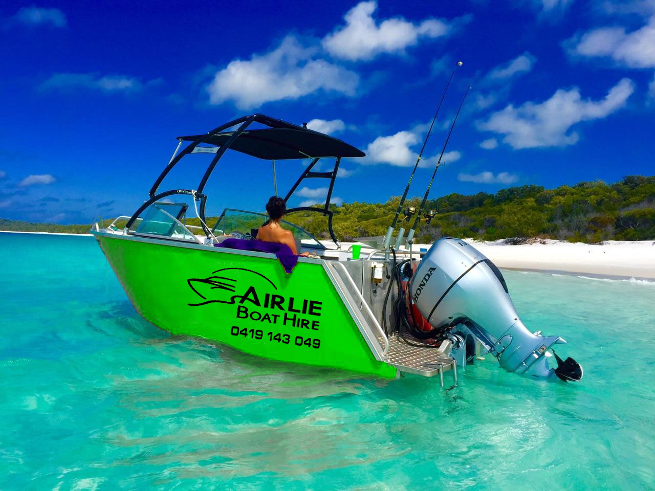 Visit 1 snorkel location, whitehaven beach south lookout plus palm bay resort long island. Airlie Boat Hire Water Experiences